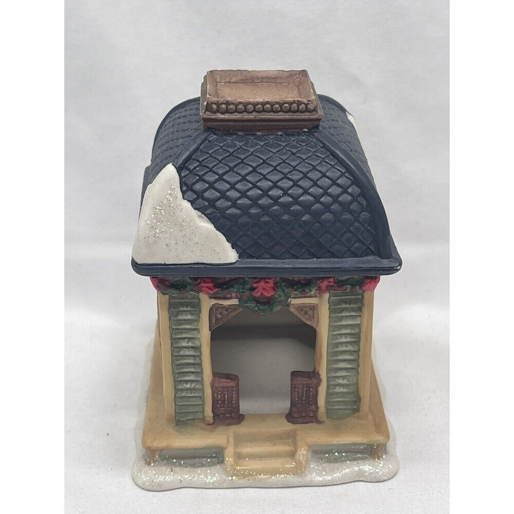 VINTAGE St Nicholas Square Christmas Village "GAZEBO" 4” Ceramic
